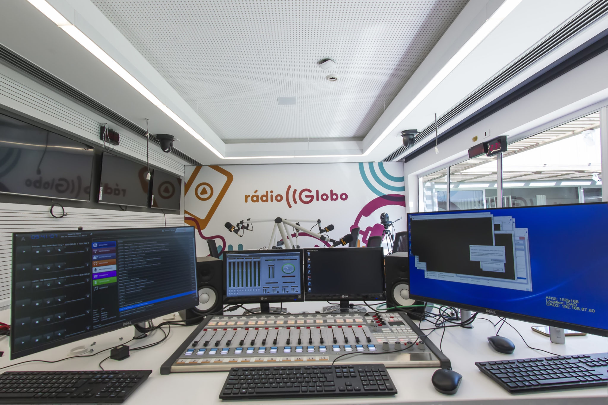 Estúdio principal da Rádio Globo RJ onde acontecem as transmissões esportivas ao vivo